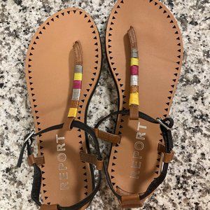 REPORT Footwear — Black Dido Sandal